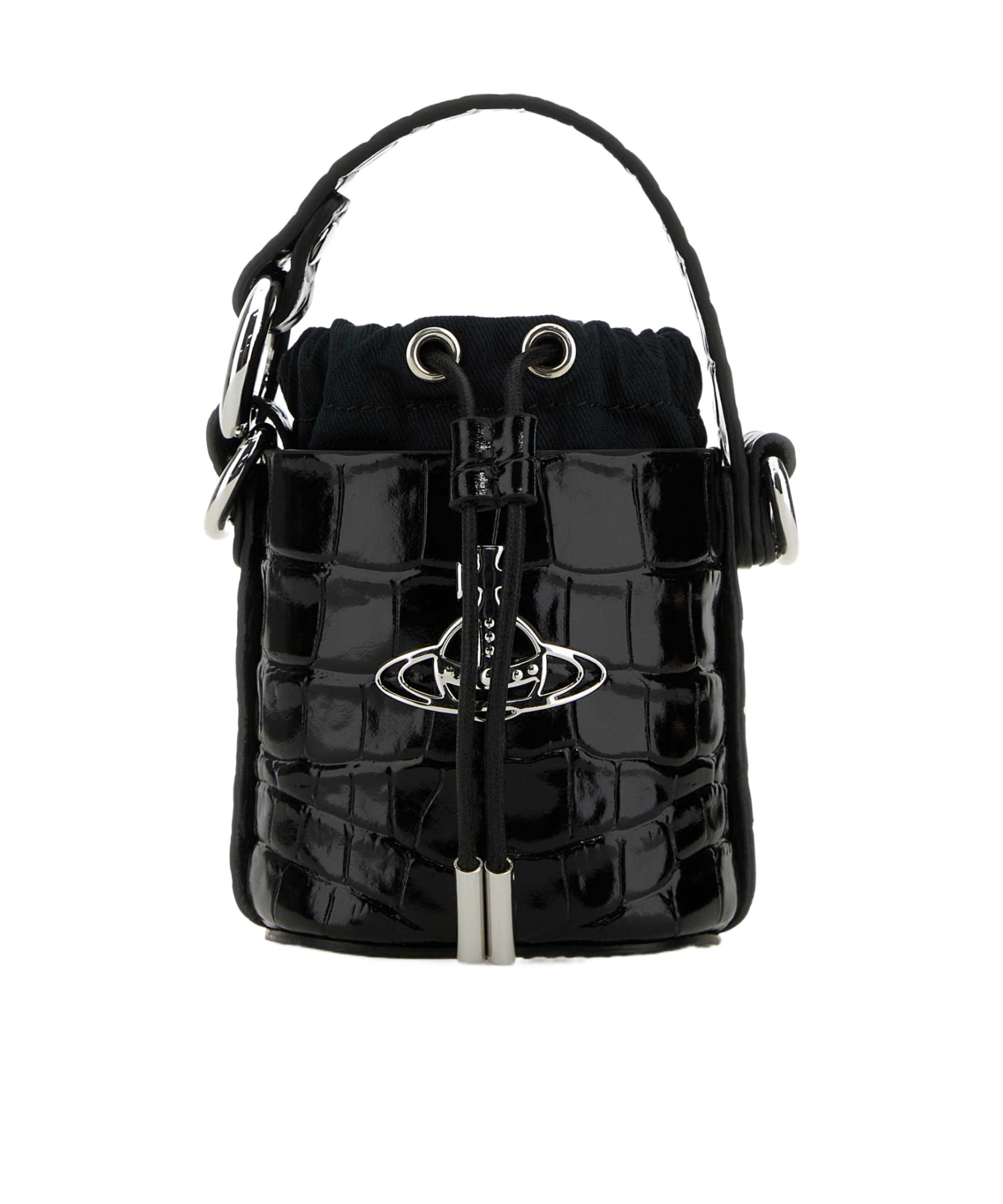Vivienne Westwood Mini Daisy Bucket Bag In Black