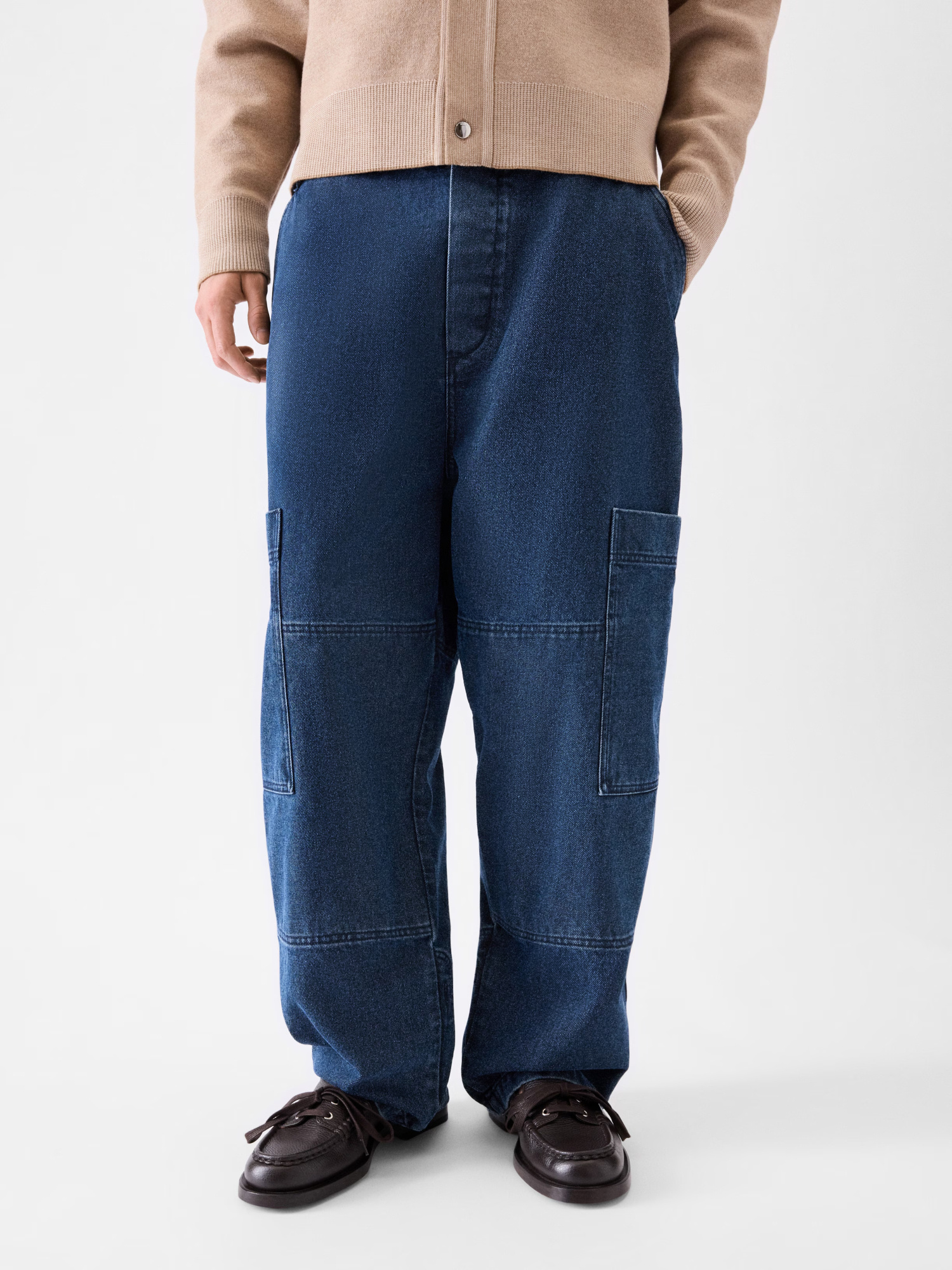 Jacquemus Cargo Jeans In Blue