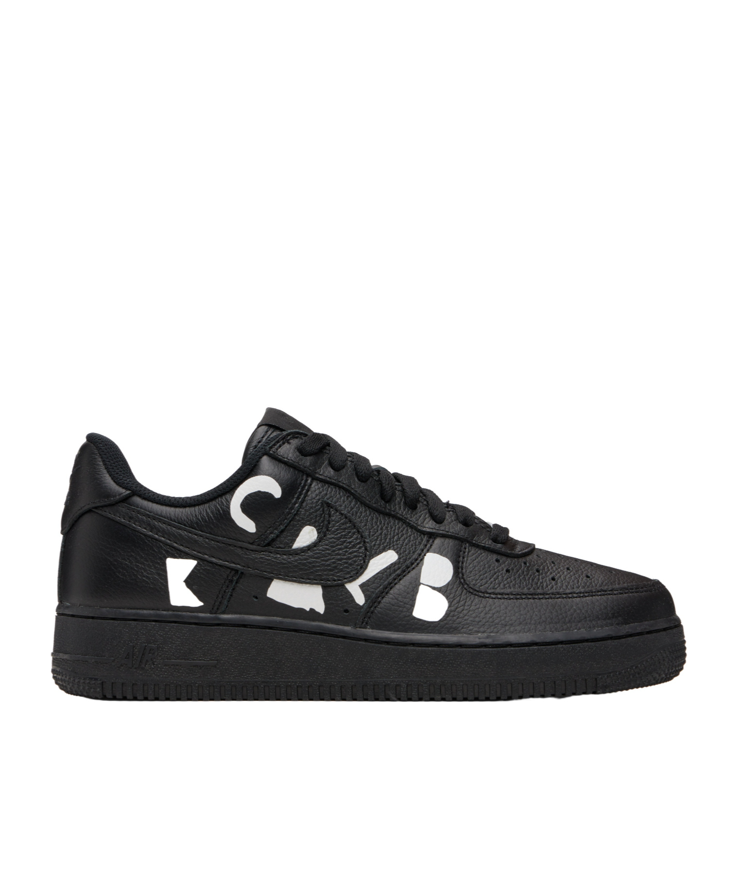 Comme Des Garçons X Nike Air Force 1 Low Sneakers In Black