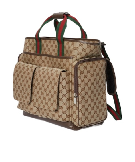 Gucci Gg-jacquard Changing Bag In Brown