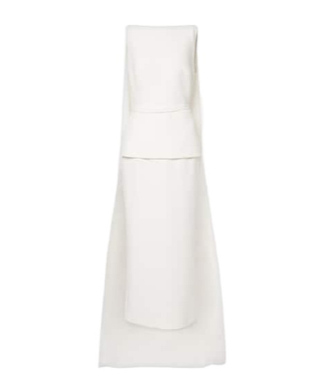 Safiyaa London Cemile Midi Dress In White