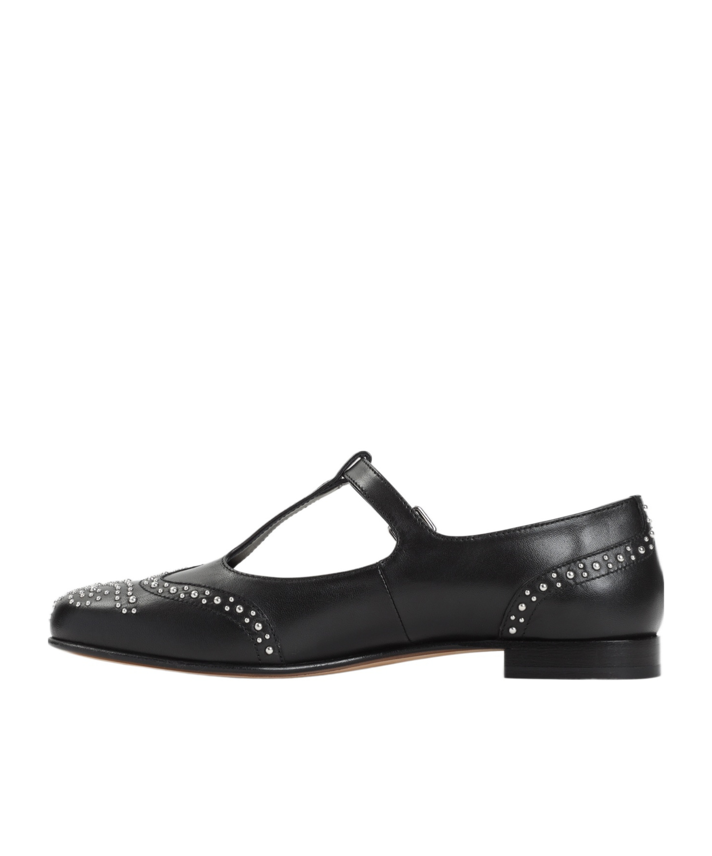 Church's Opal Studded Leather Mary Jane Brogues In Black