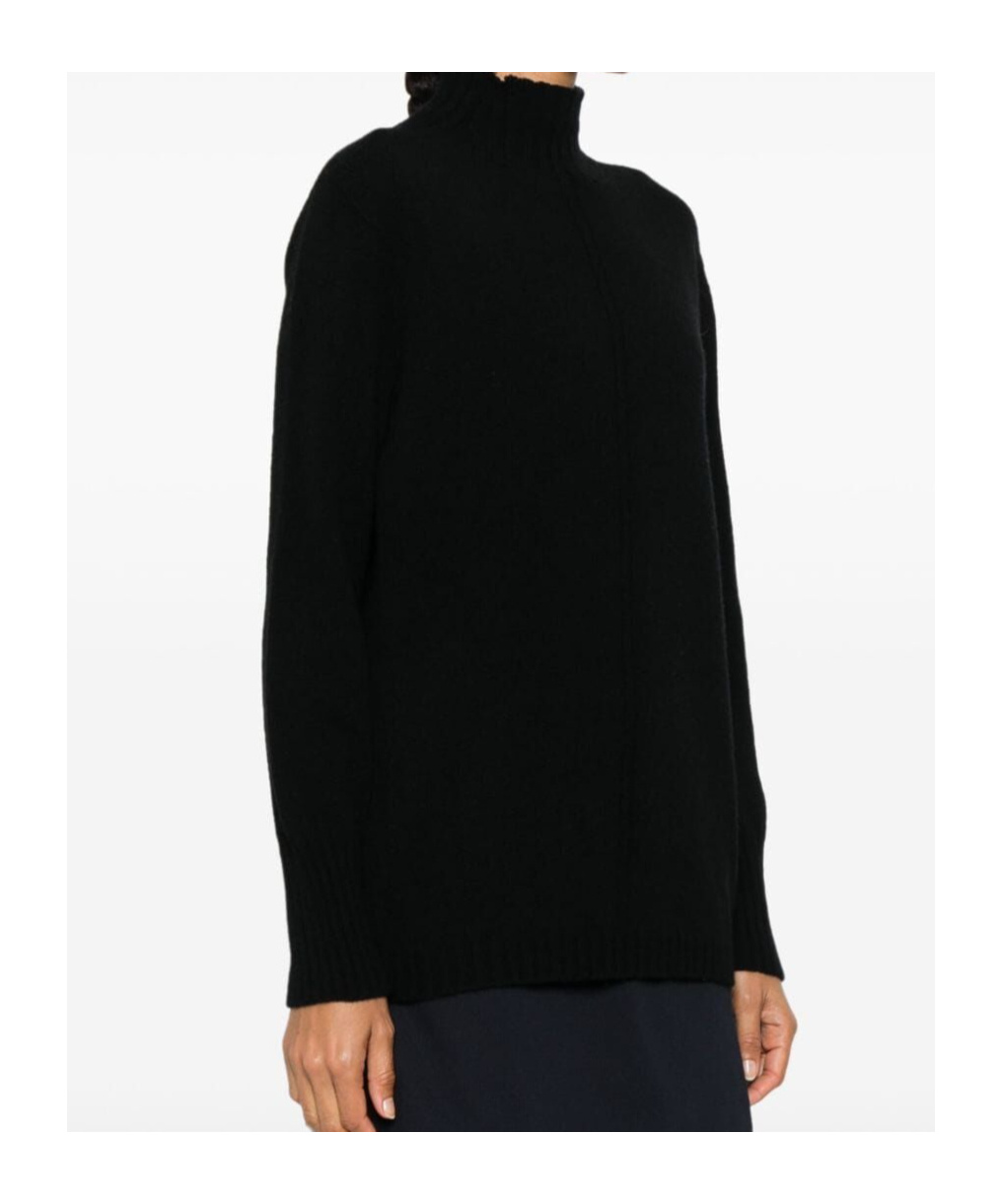 Drumohr Turtleneck Long-sleeve Sweater In Black