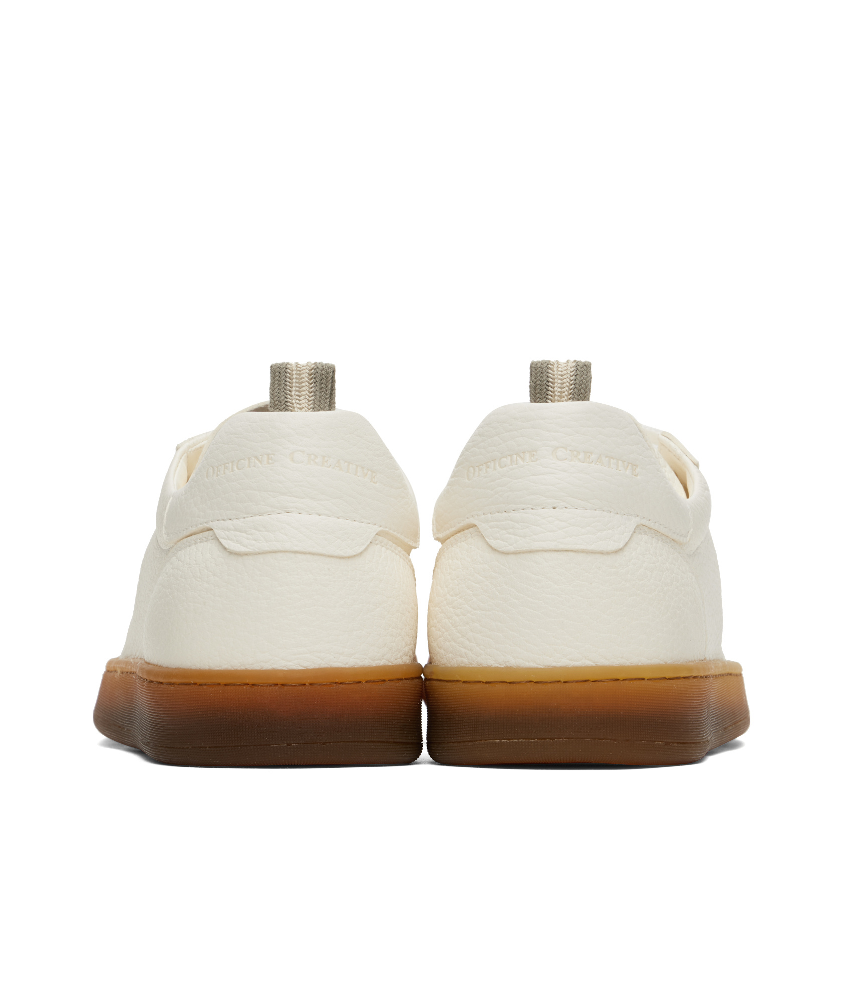 Officine Creative Round Head Low-cut Casual Shoes In White