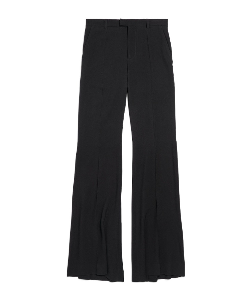 Balenciaga High-rise Flare Pants In Black