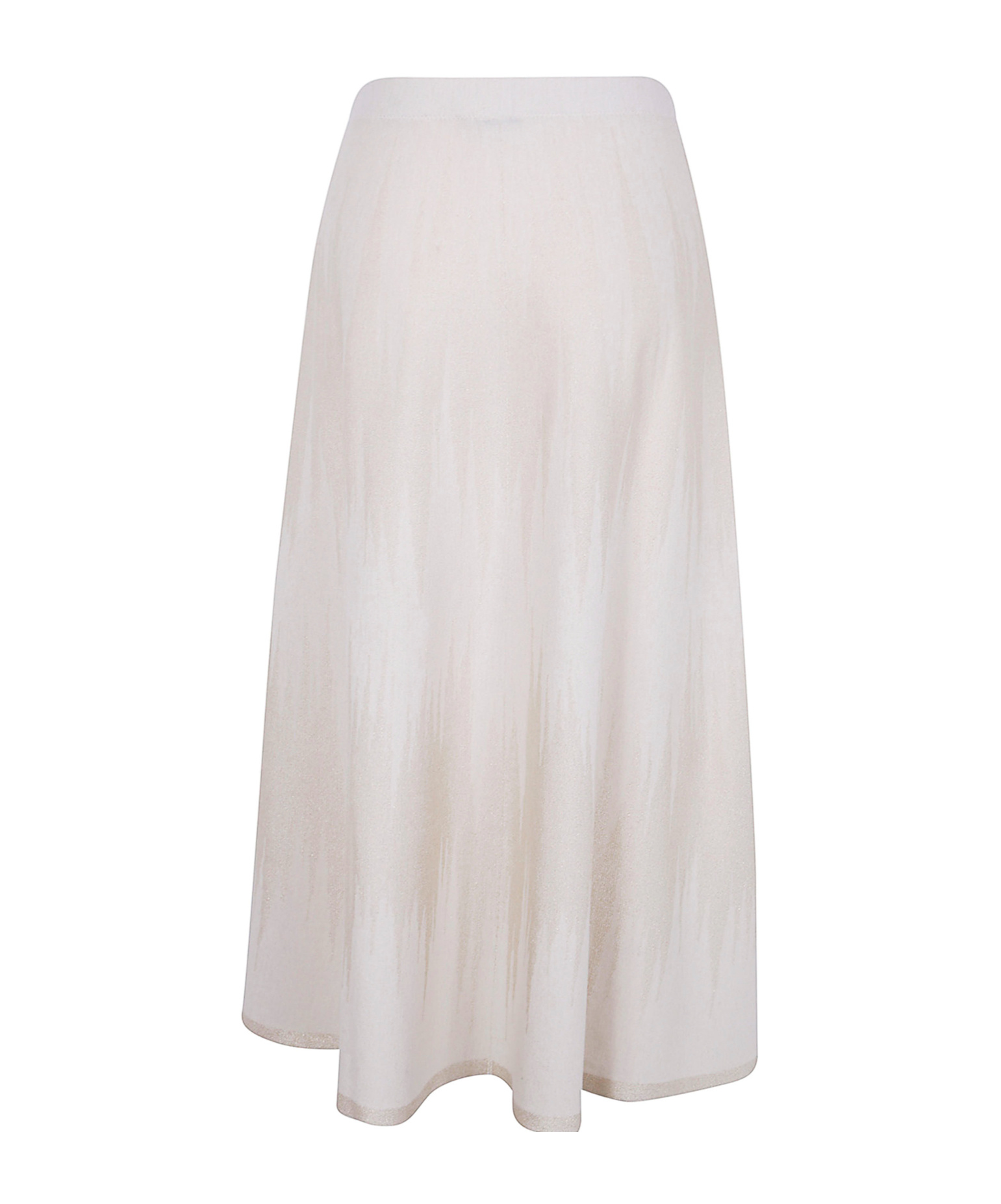 D Exterior D.exterior Chevron Lux Flared Skirt In White