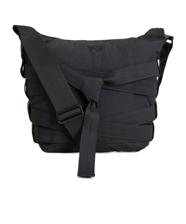 Y-3 Cinch Shoulder Bag In Black