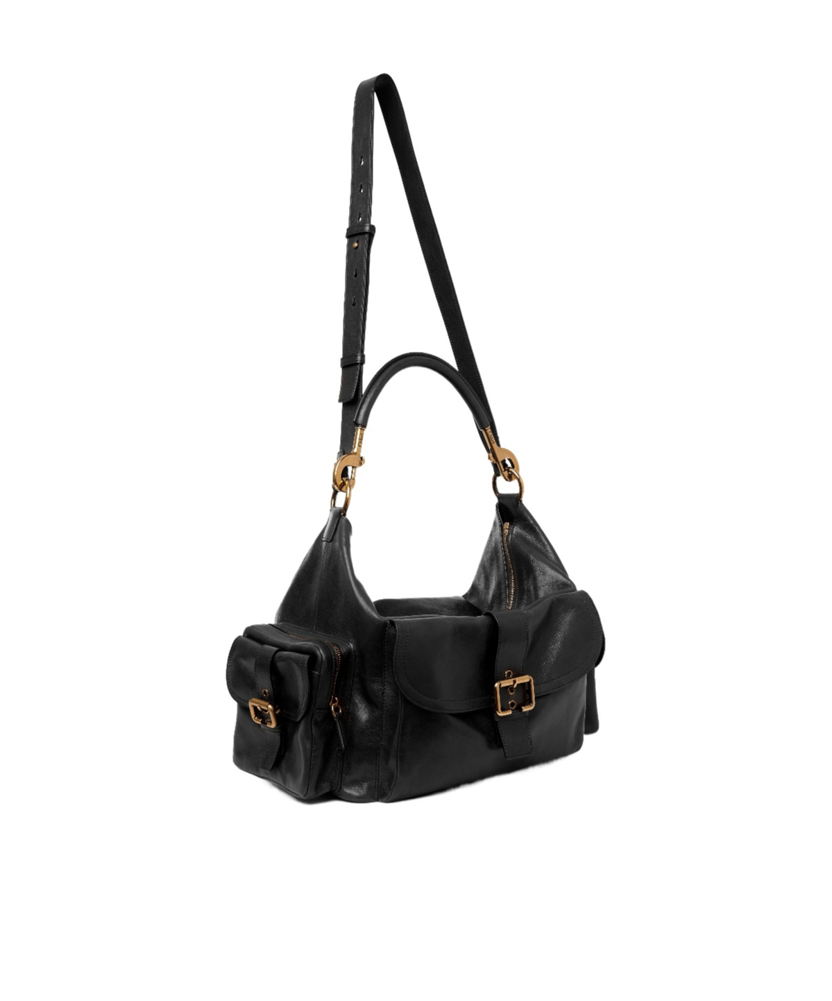 Chloé Camera Smooth Leather Bag In Black