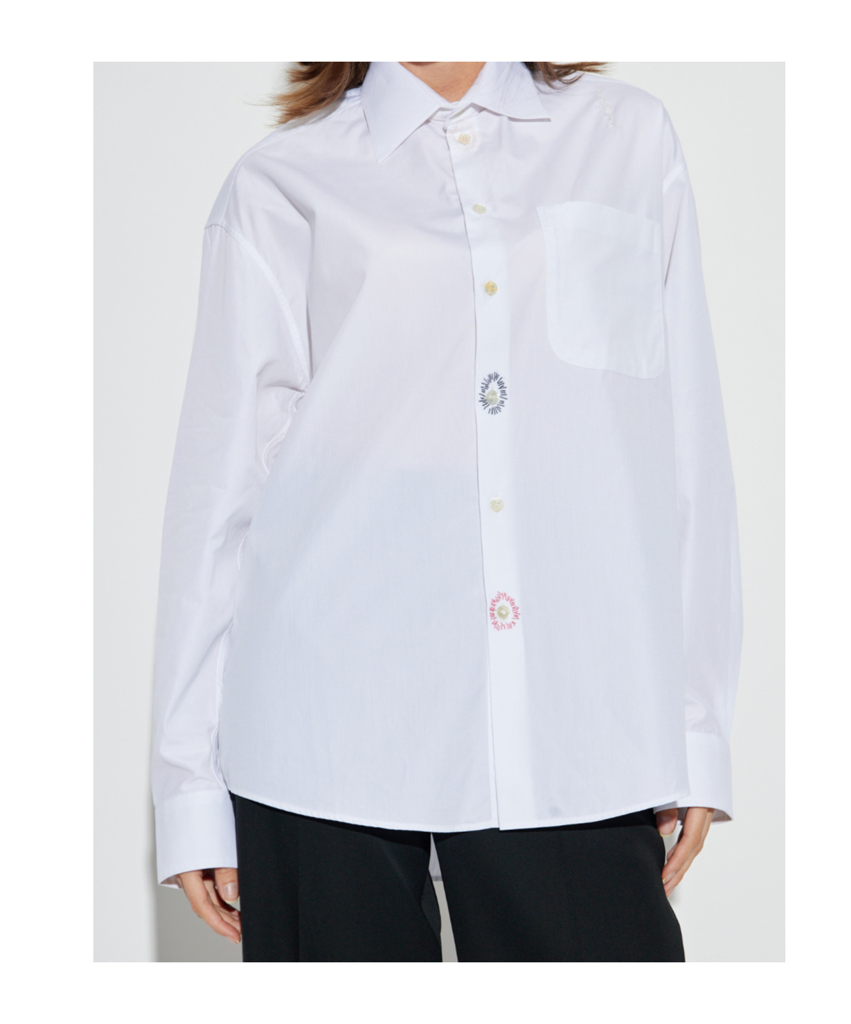 Marni Long Sleeve Shirt In White