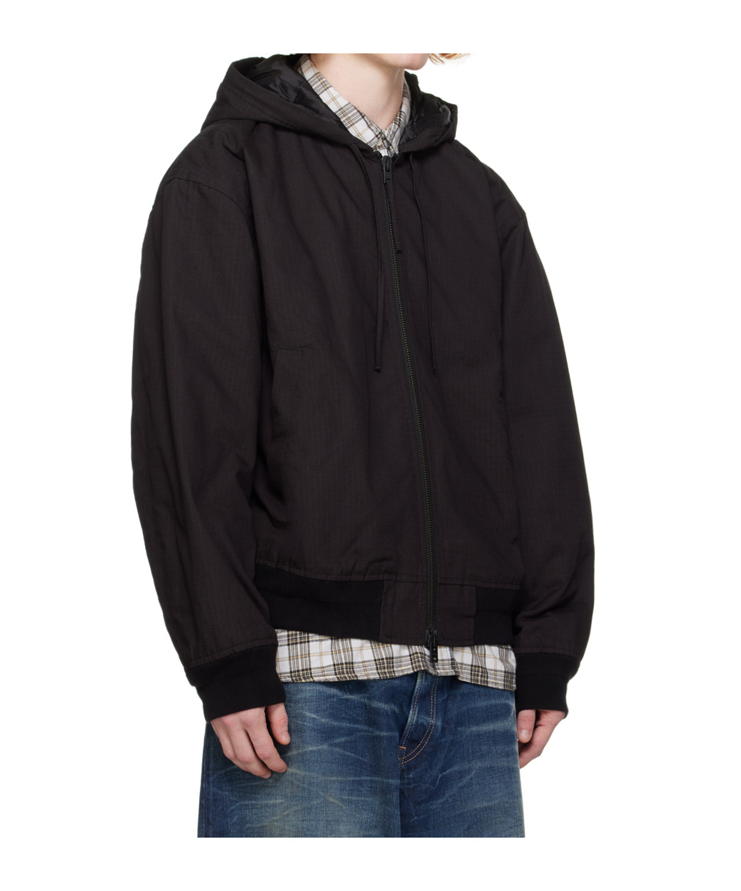 Acne Studios Zippered Casual Jacket In Black
