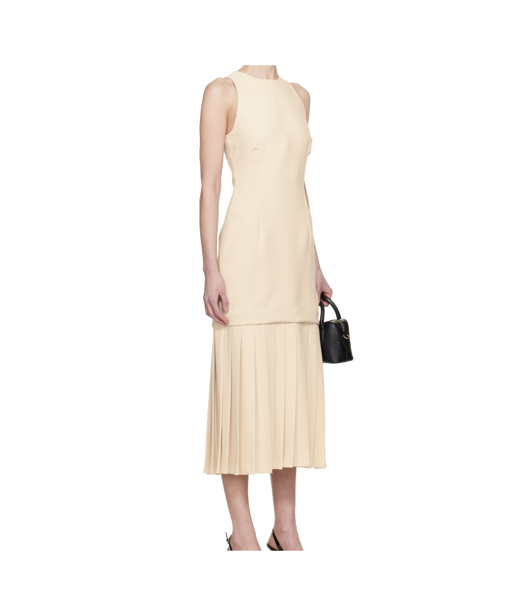 16arlington Off-white Anci Midi Dress In Nude