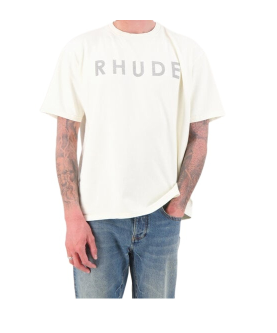 RHUDE RHUDE DISTRESSED LOGO T-SHIRT