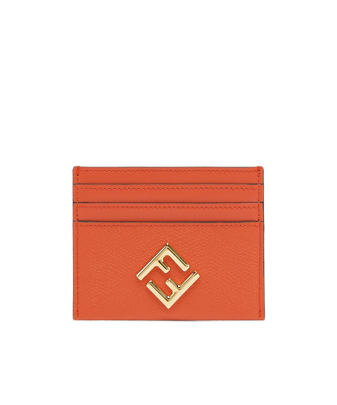 Fendi `ff Diamonds` Card Case In Red