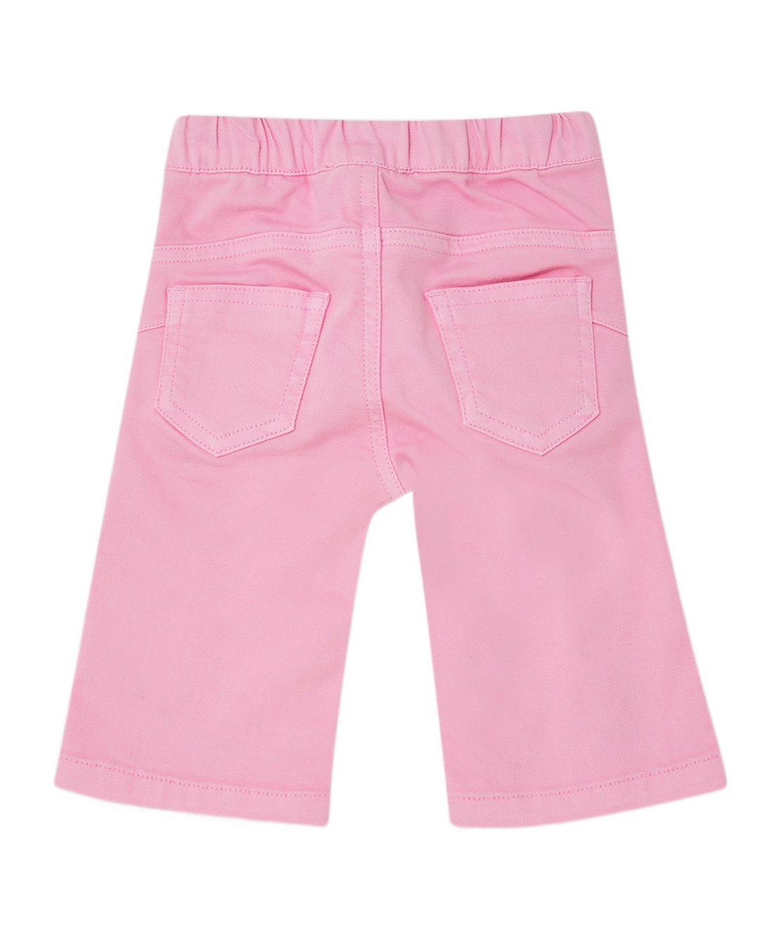 Liu •jo Cotton Trousers With Rhinestones In Pink