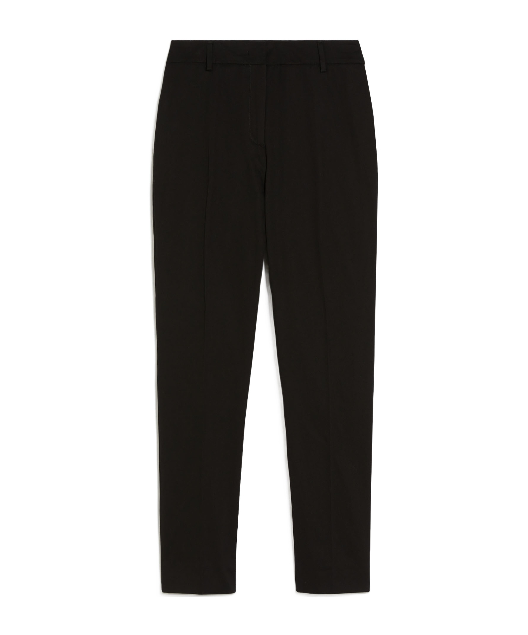 Weekend Max Mara Slim-fit Stretch Cotton Pants In Black