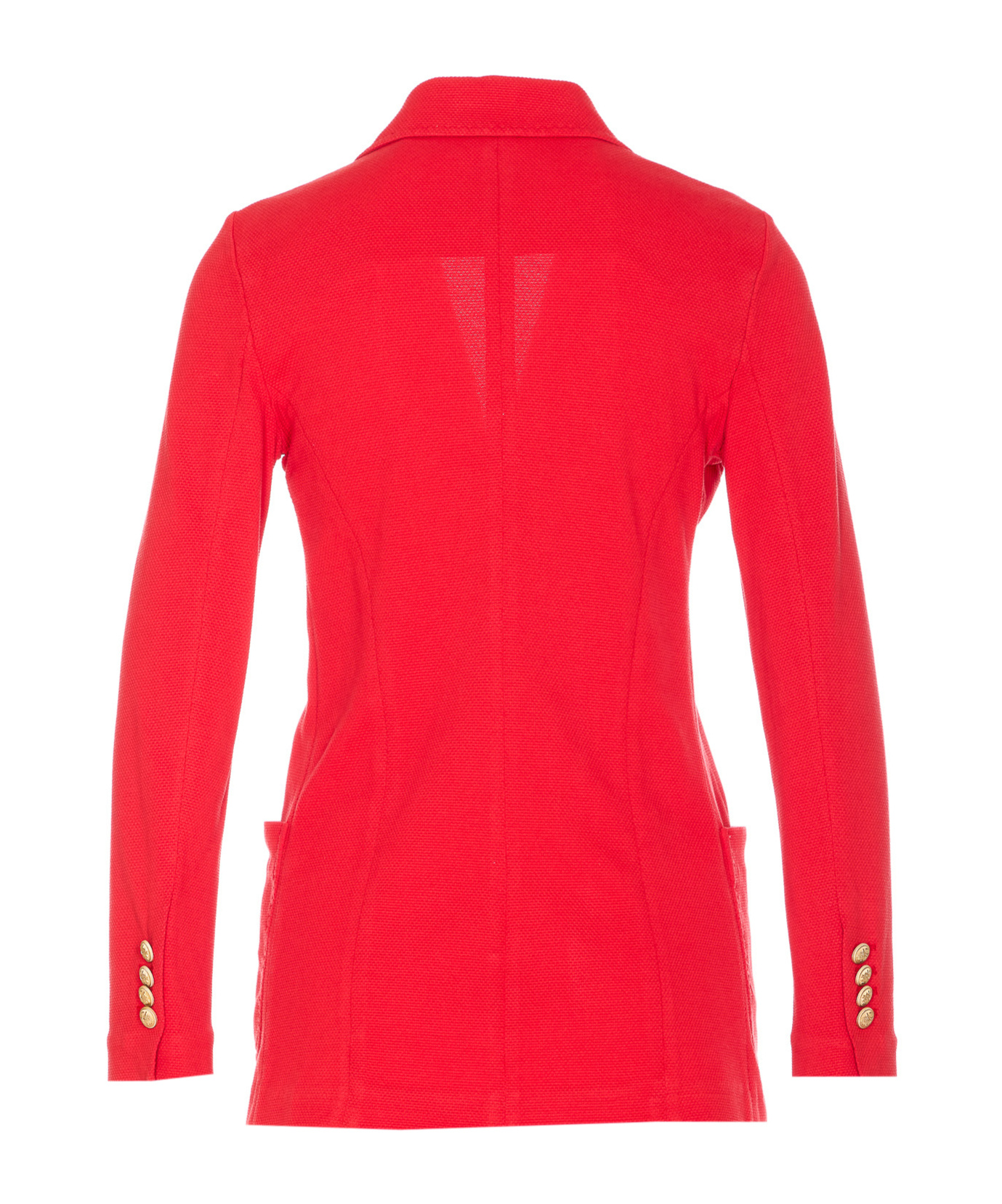 Circolo 1901 Double-breasted Jacket Gold Buttons In Red