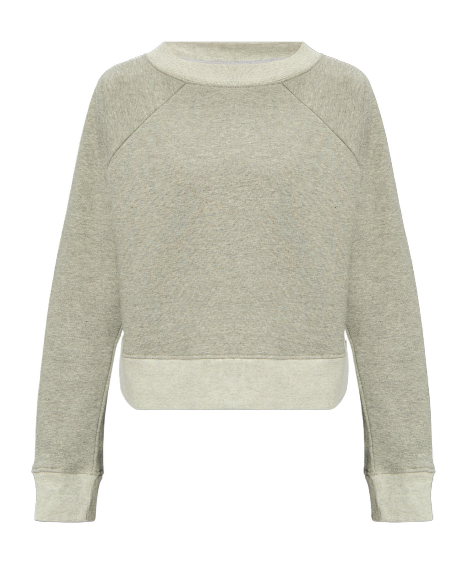 Shop Victoria Beckham Logo-embroidered Boat-neck Sweatshirt In Nude