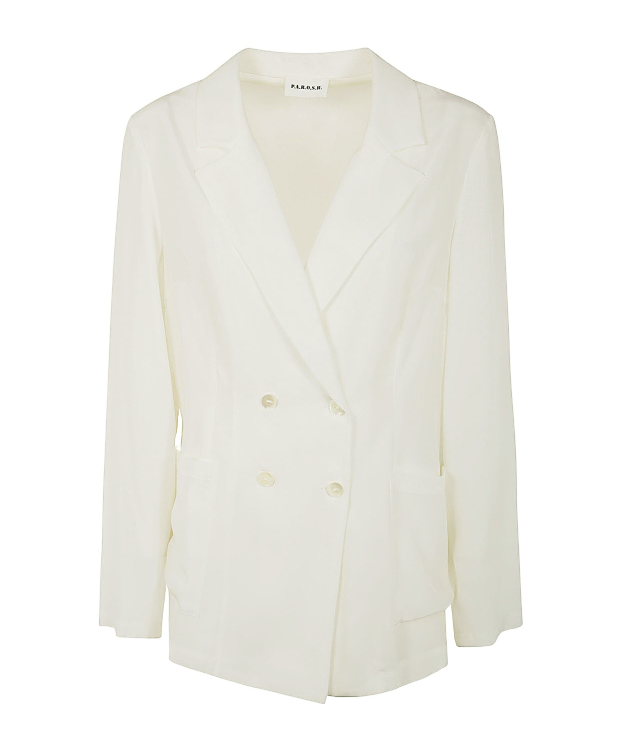 P.a.r.o.s.h Parosh Single-breasted Blazer Jacket In White