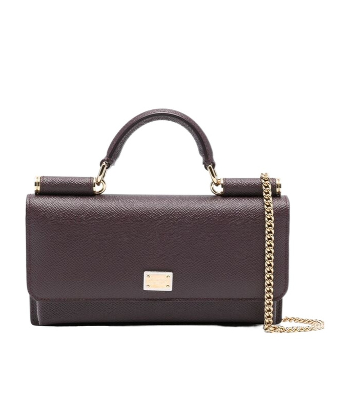 Dolce & Gabbana Flip Shoulder Bag In Black