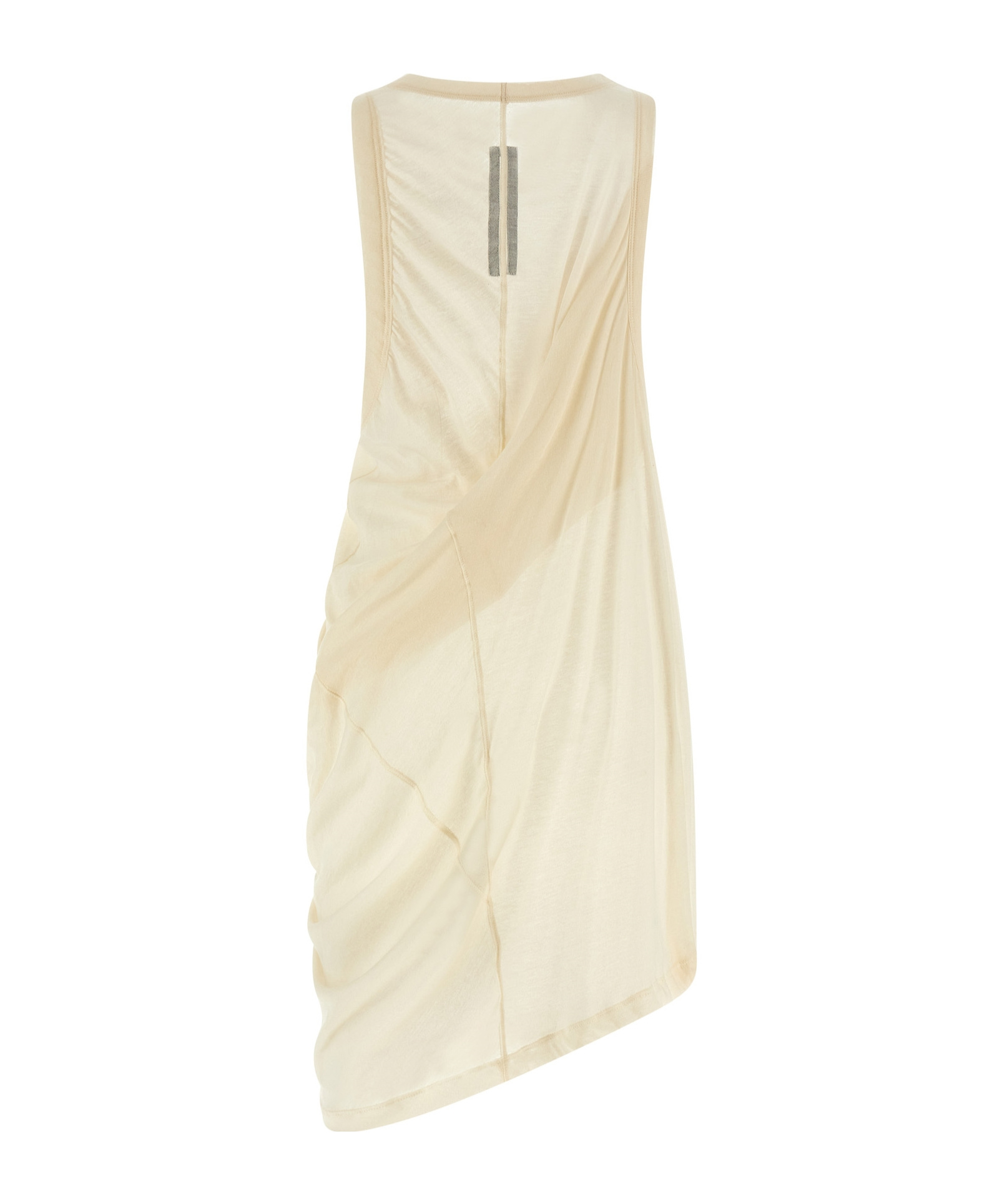 Rick Owens Anthem Draped Cotton-jersey Tank Top In Nude