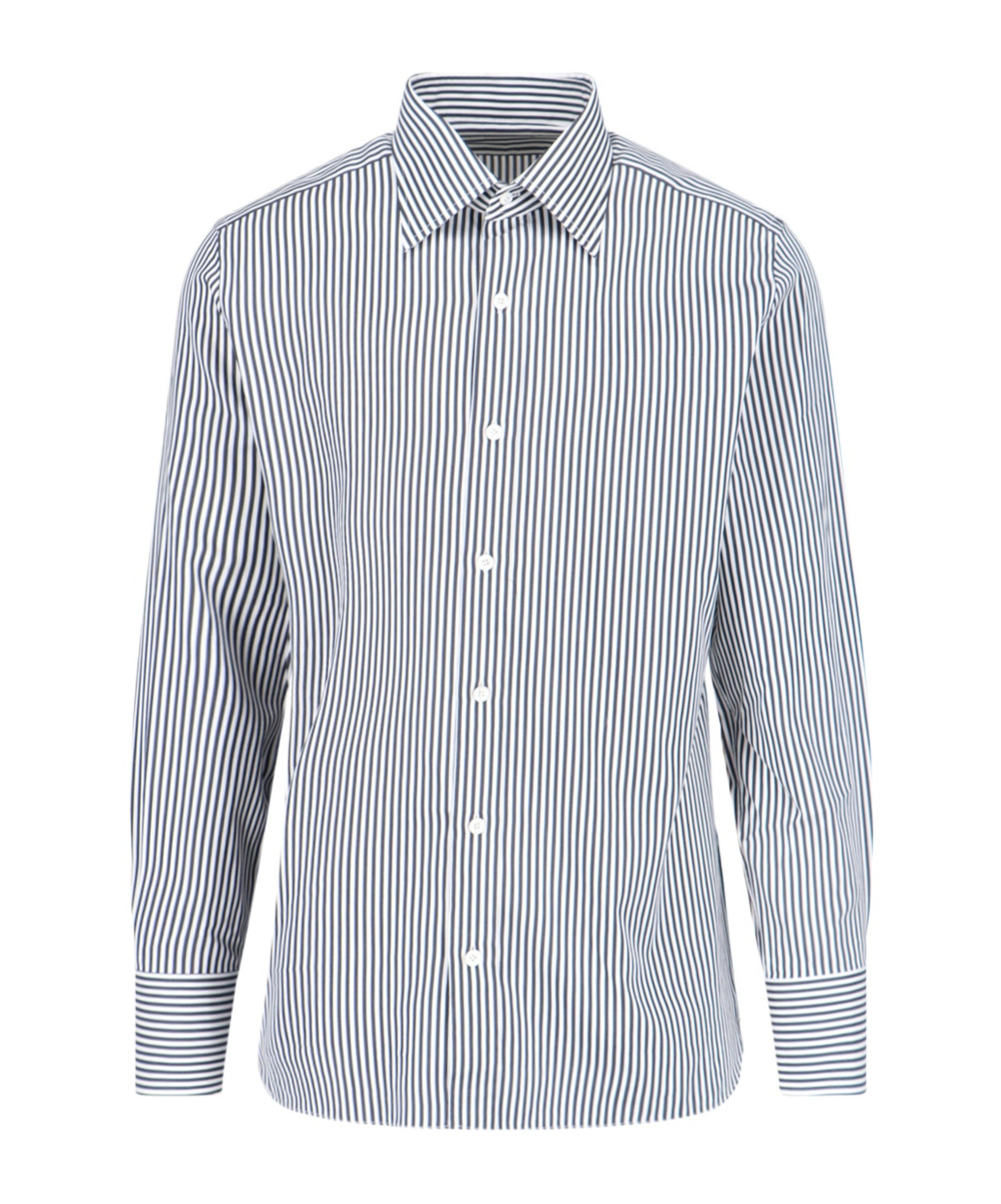 Tom Ford Striped Pattern Button-down Collar Long Sleeves Shirt