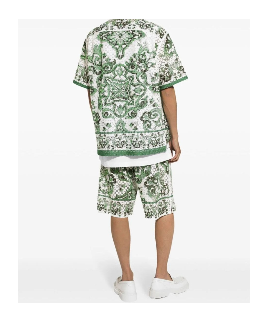 Dolce & Gabbana Printed Silk Shorts In Multi
