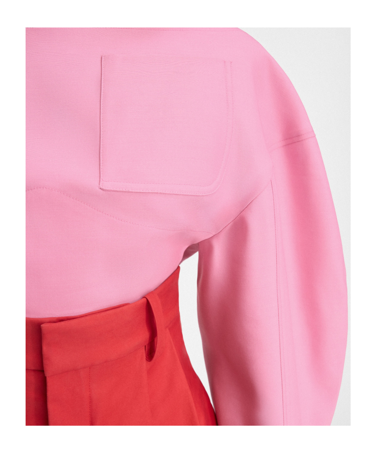 Jacquemus Le Haut Casaco Hollowed Out Blouse In Pink