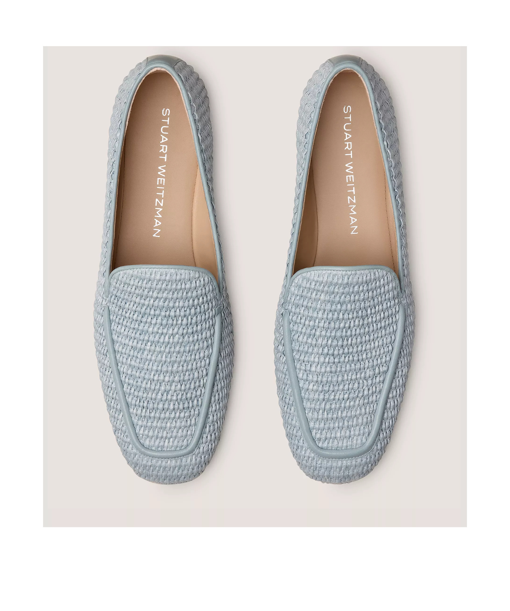 Stuart Weitzman Round Toe Loafers In Gray