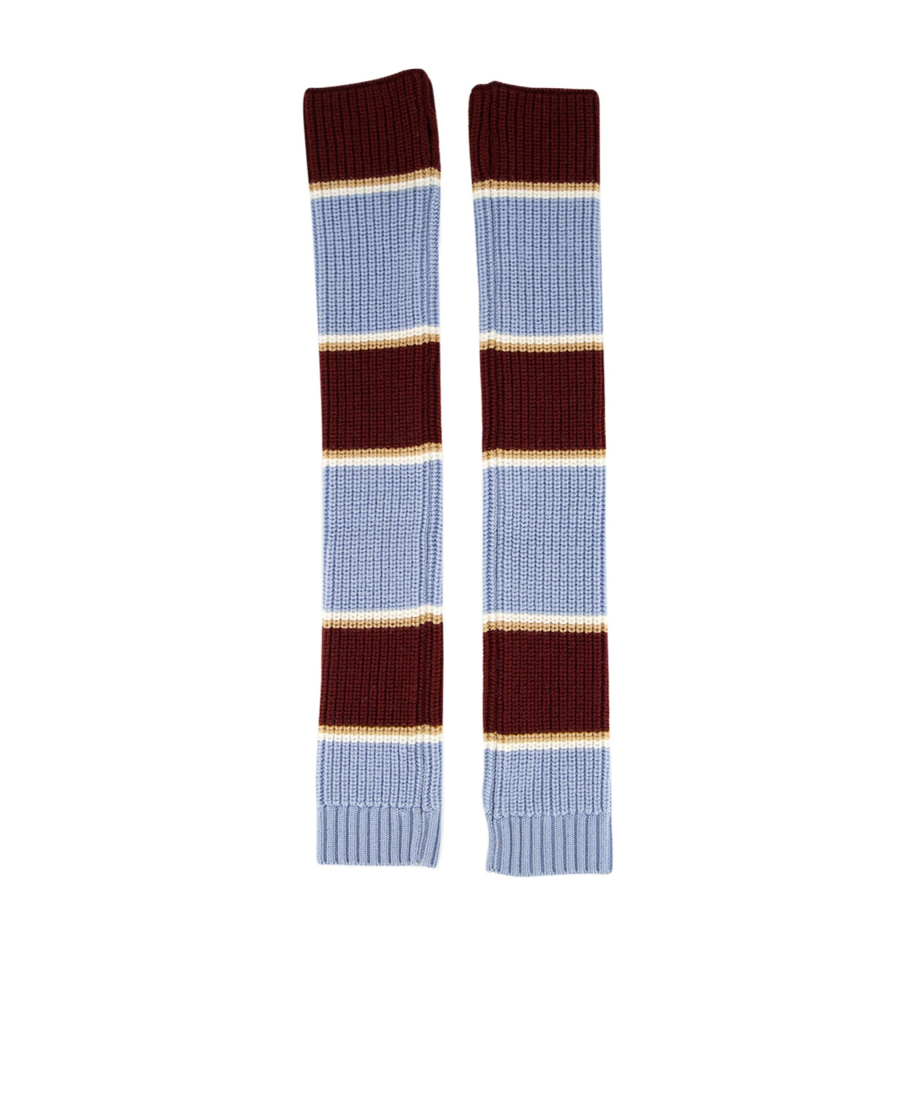 Alanui Onda And Vermouth Wool Knit Sleeves In Multi-color