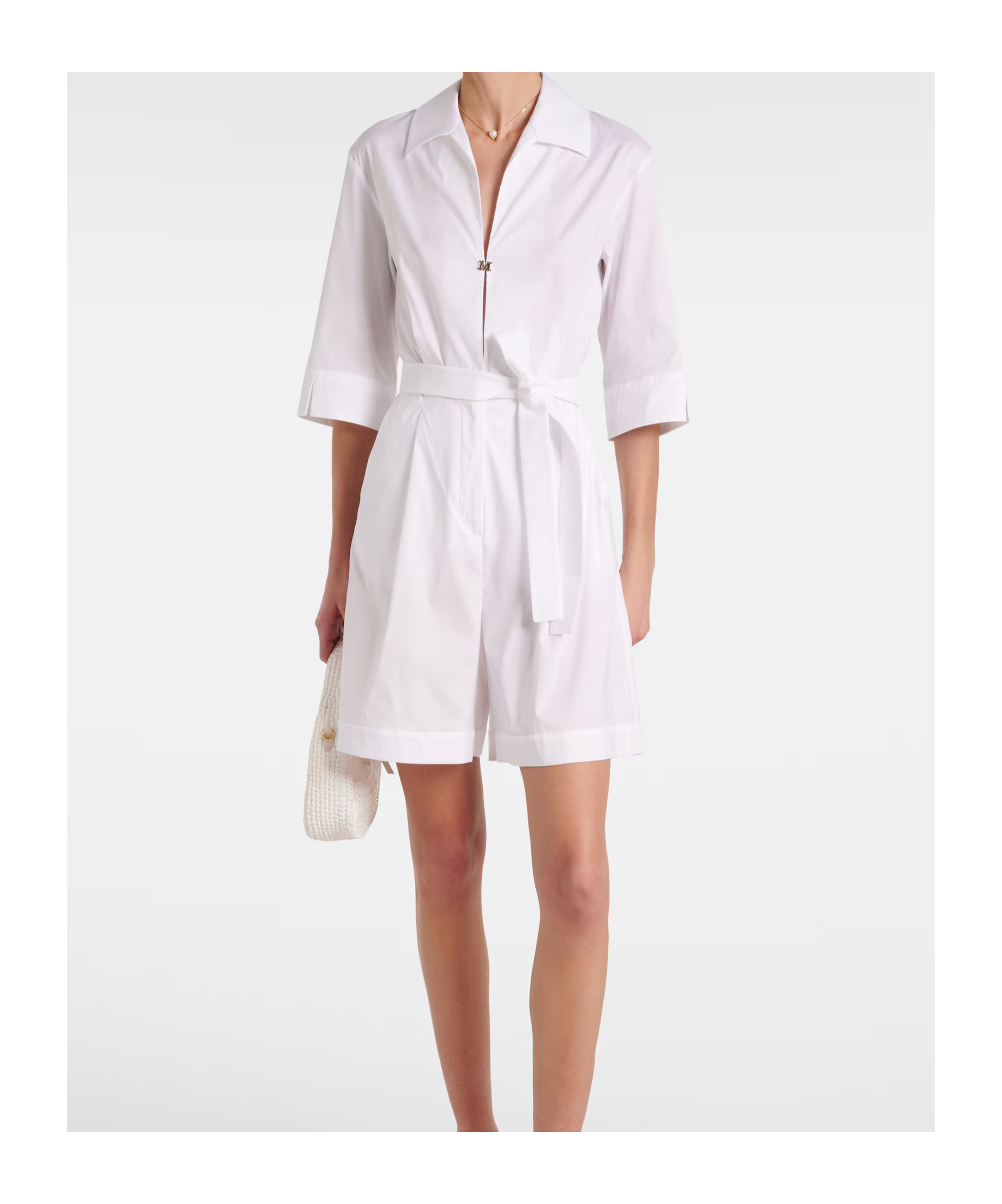 Shop Max Mara Poplin Jumpsuit
