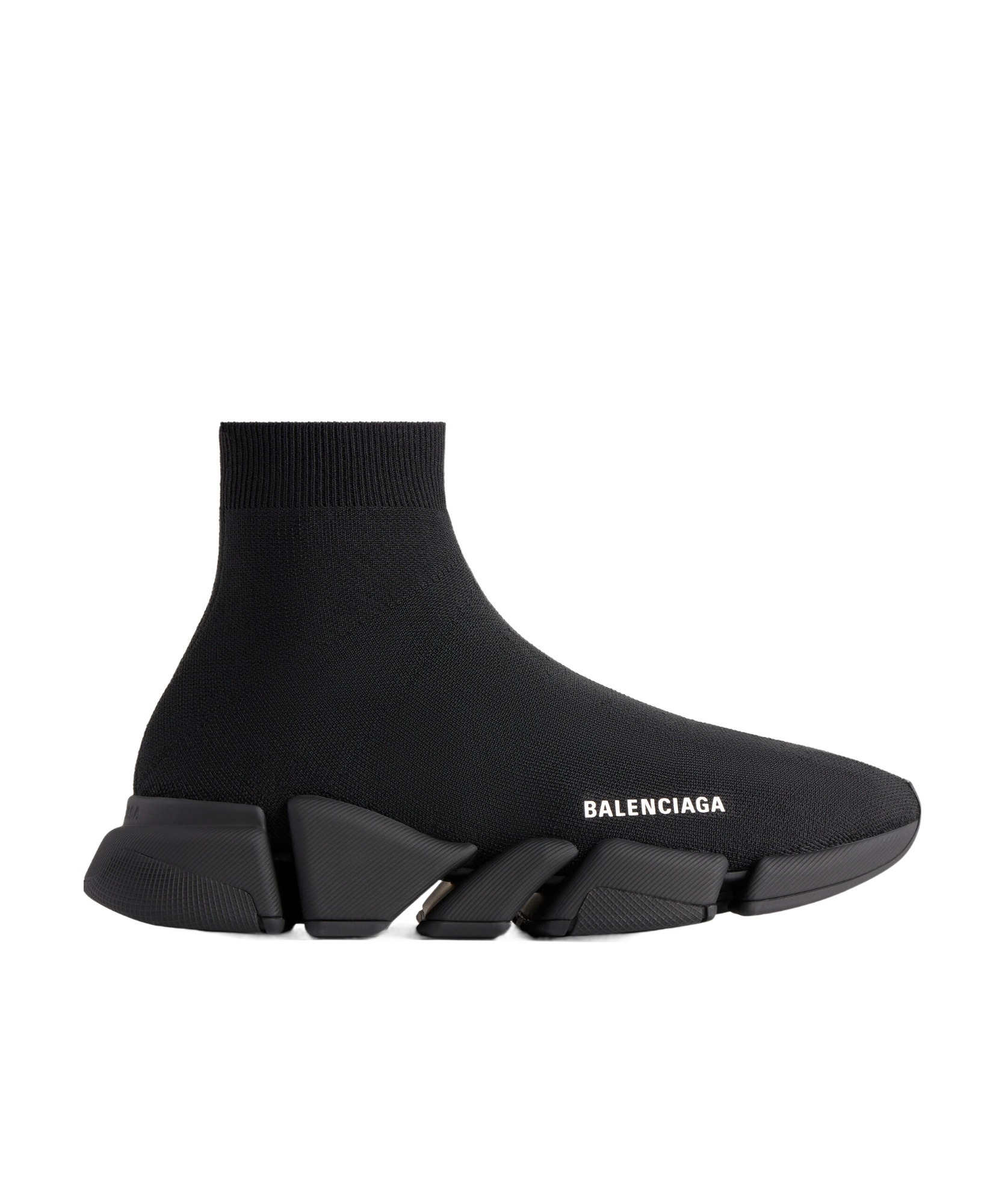 Balenciaga Black Speed Recycle Sock Sneakers In Black