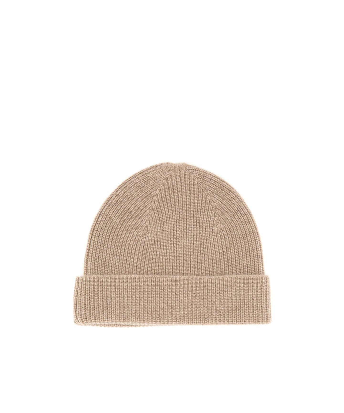 Zegna Cappuccino Cashmere Beanie Hat In Nude