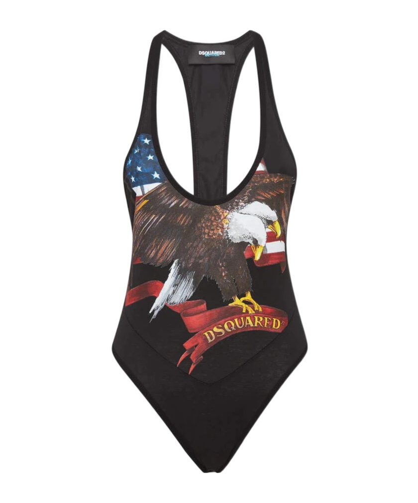 Dsquared2 Bettter X D2 Racer Bodysuit In Multi