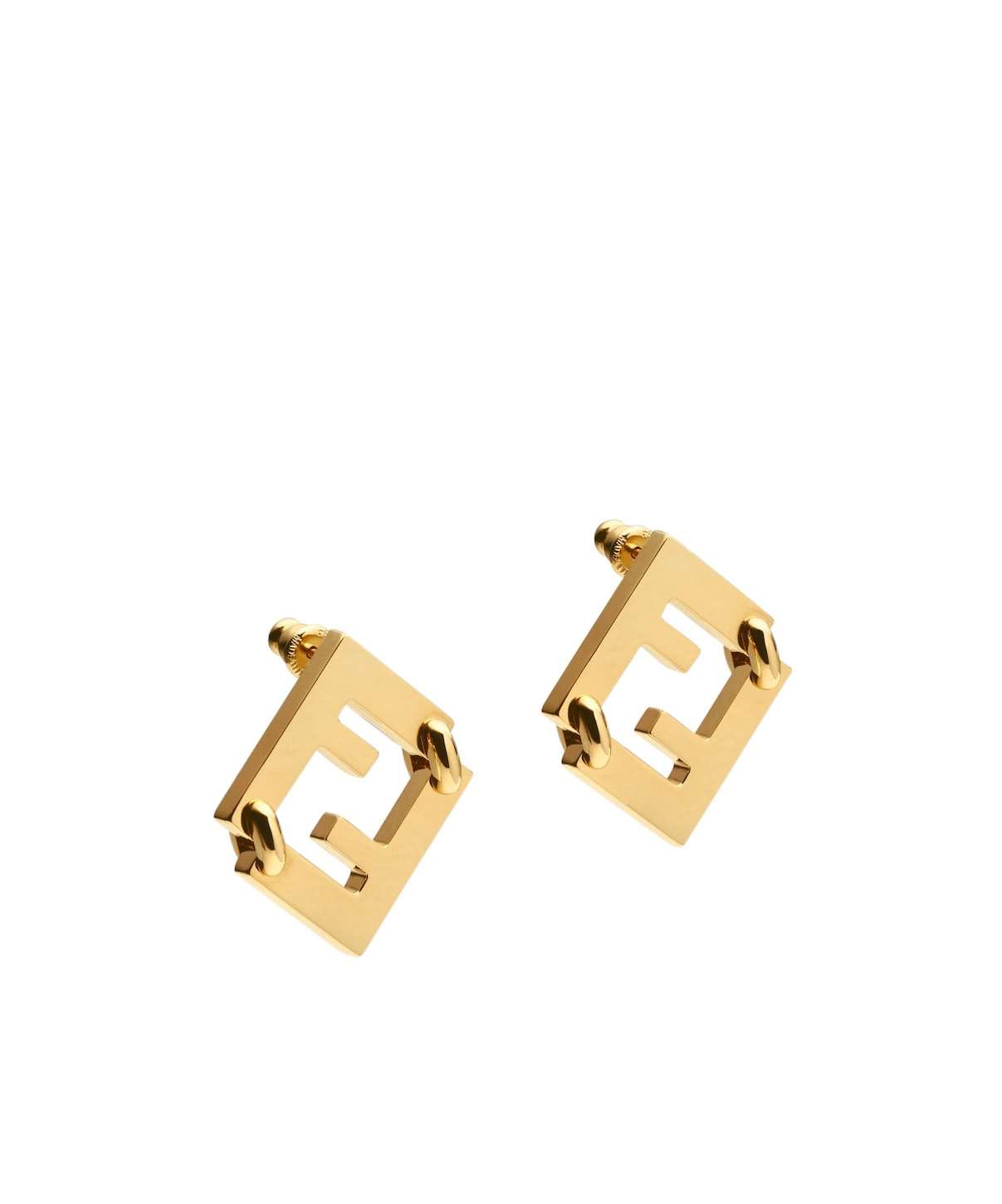 FENDI GOLD-COLOURED METAL EARRINGS