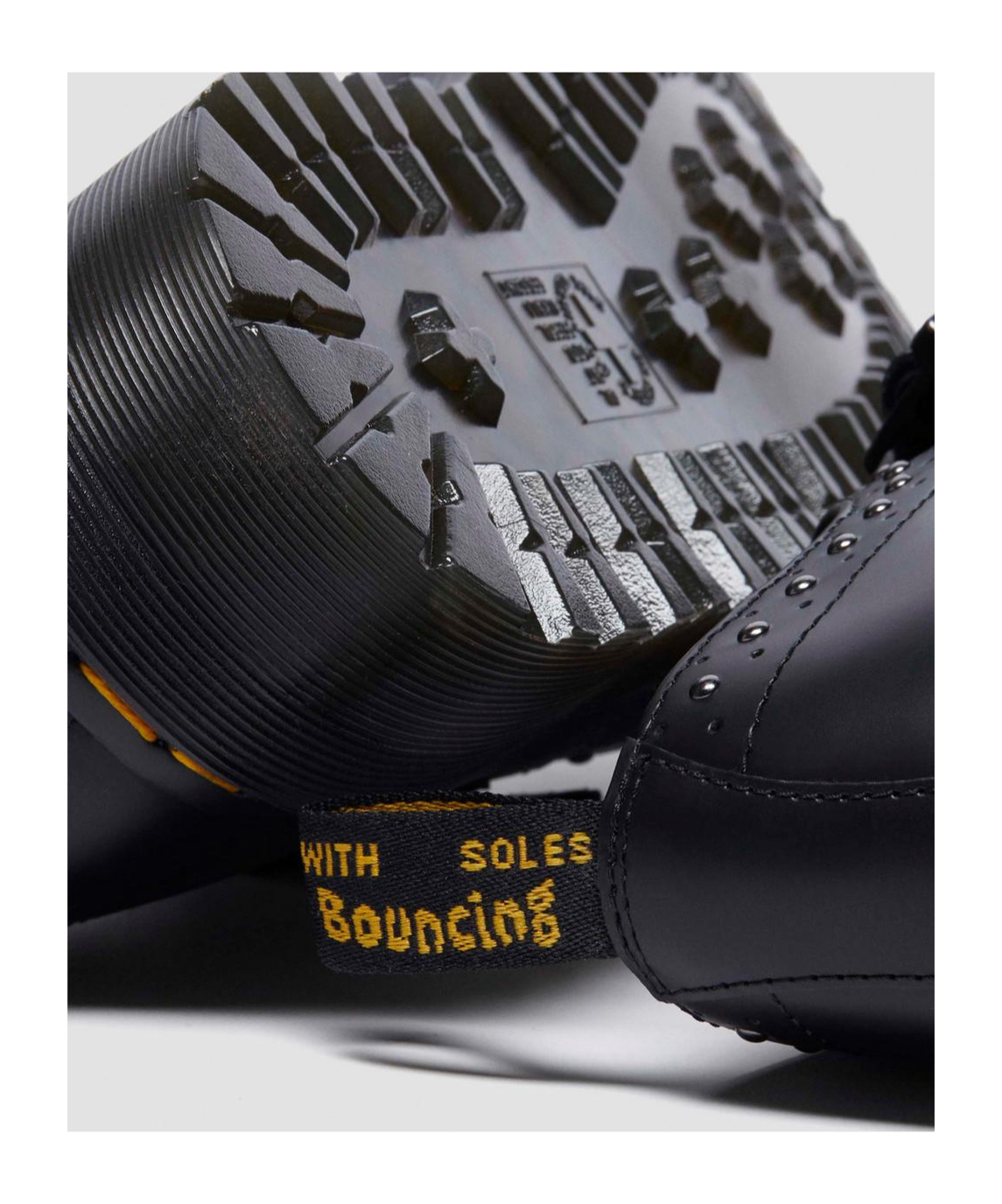 Dr. Martens Rivet Flats In Black