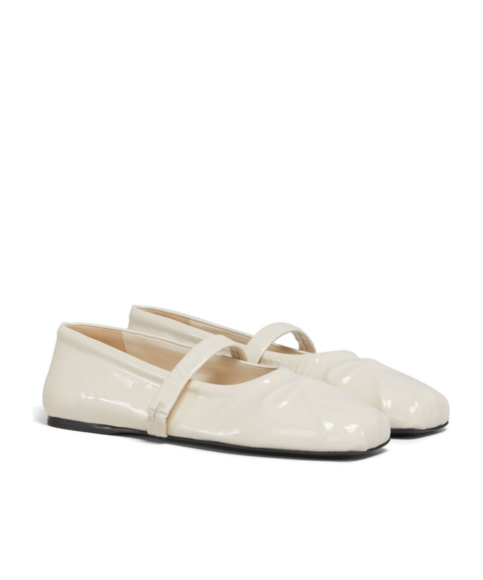 Marni Patent-leather Ballerina Shoes