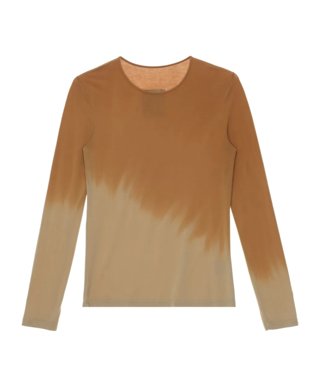 Uma Wang Ombre-effect Long-sleeve T-shirt In Brown