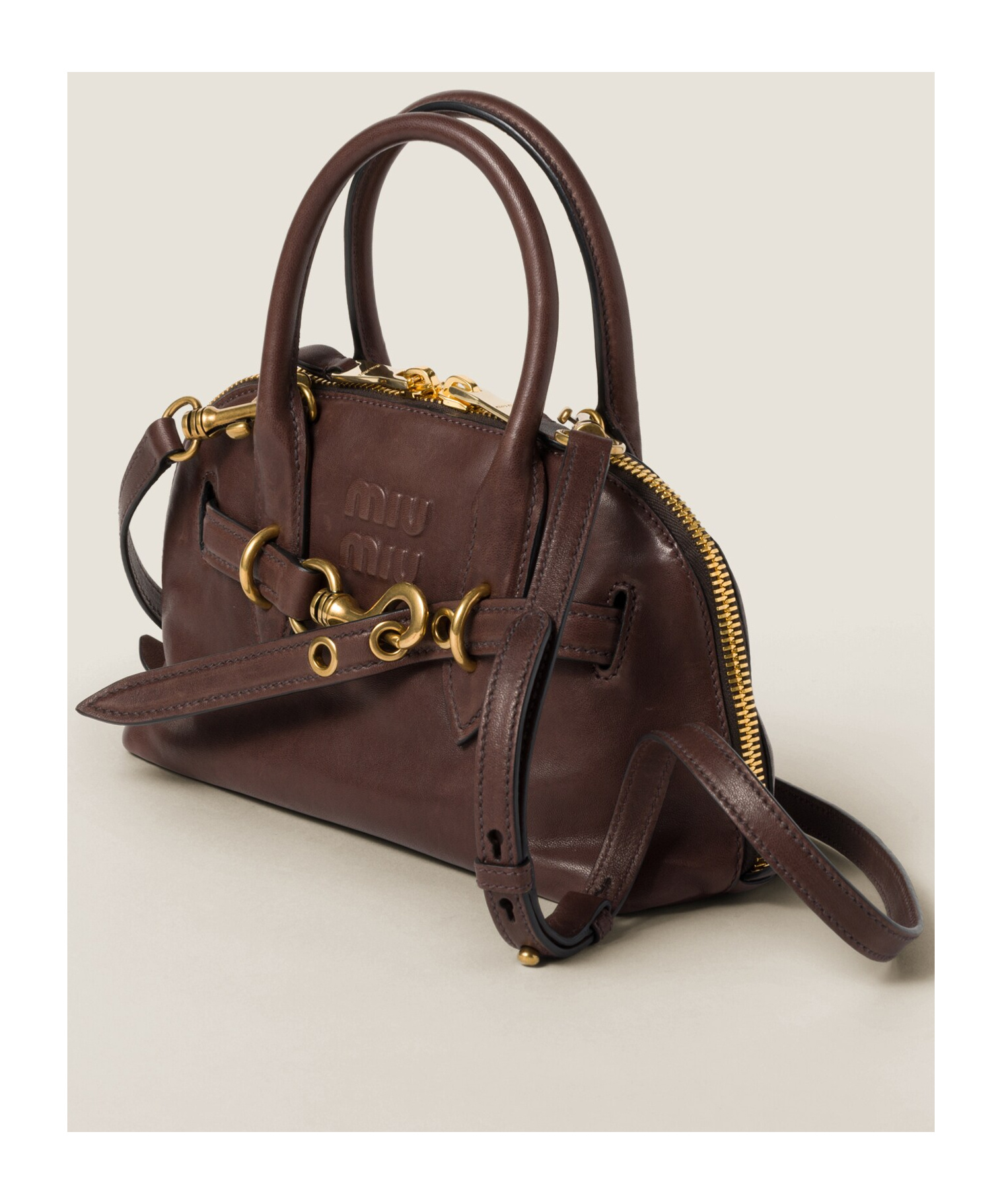 Miu Miu Lamb Leather Top-handle Bag