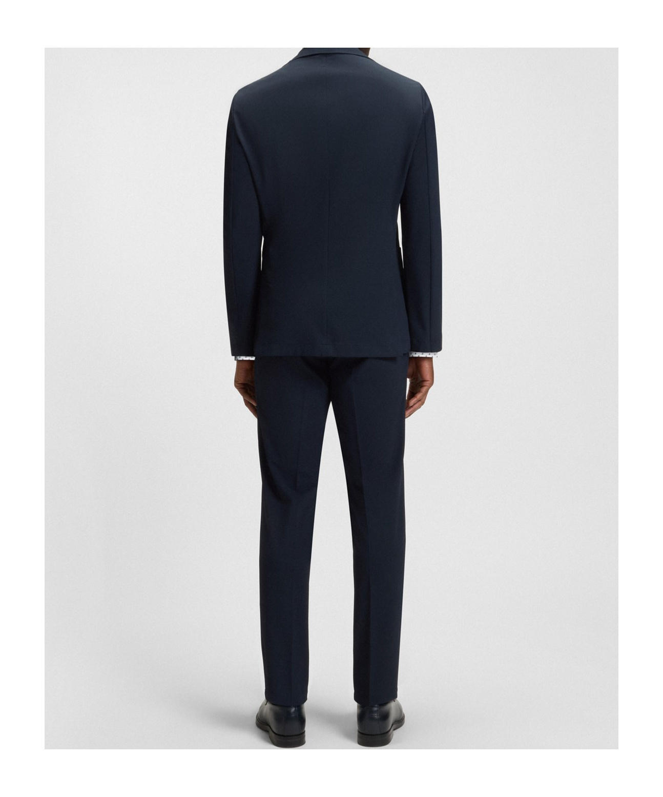 Hugo Boss Packable Slim-fit Blazer In Water-repellent Stretch Fabric In Blue