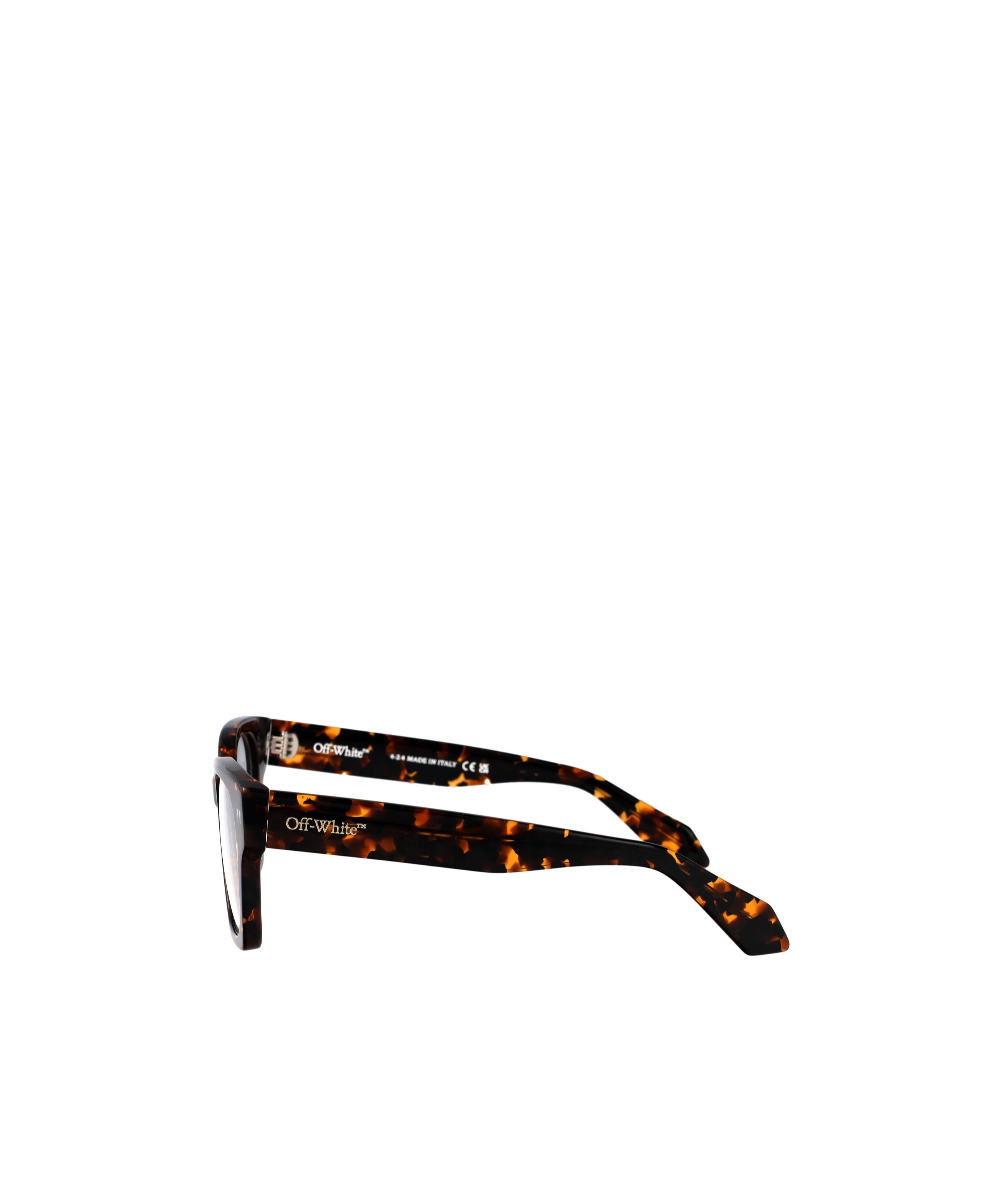 Off-white Full Frame Plain Mirror In Black