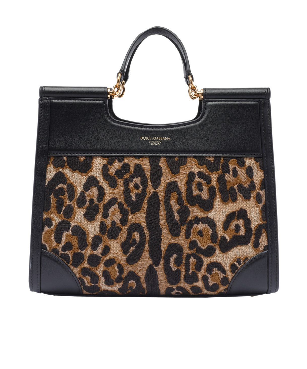 Dolce & Gabbana Double Handle Shoulder Bag In Black
