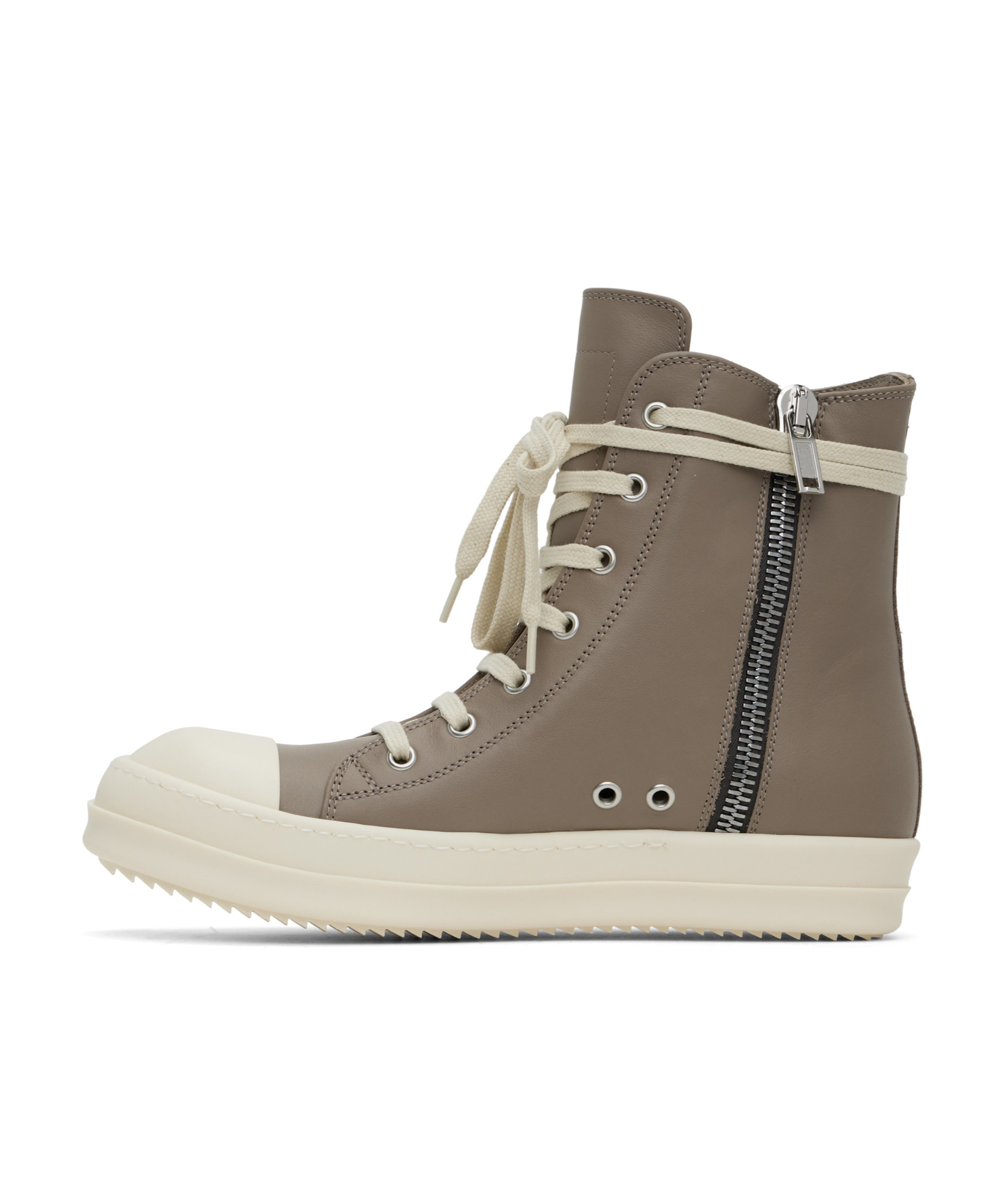 Rick Owens Hi-top Sneakers In Green