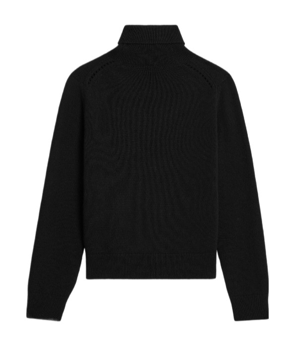 Celine Cashmere Turtleneck Sweater In Black