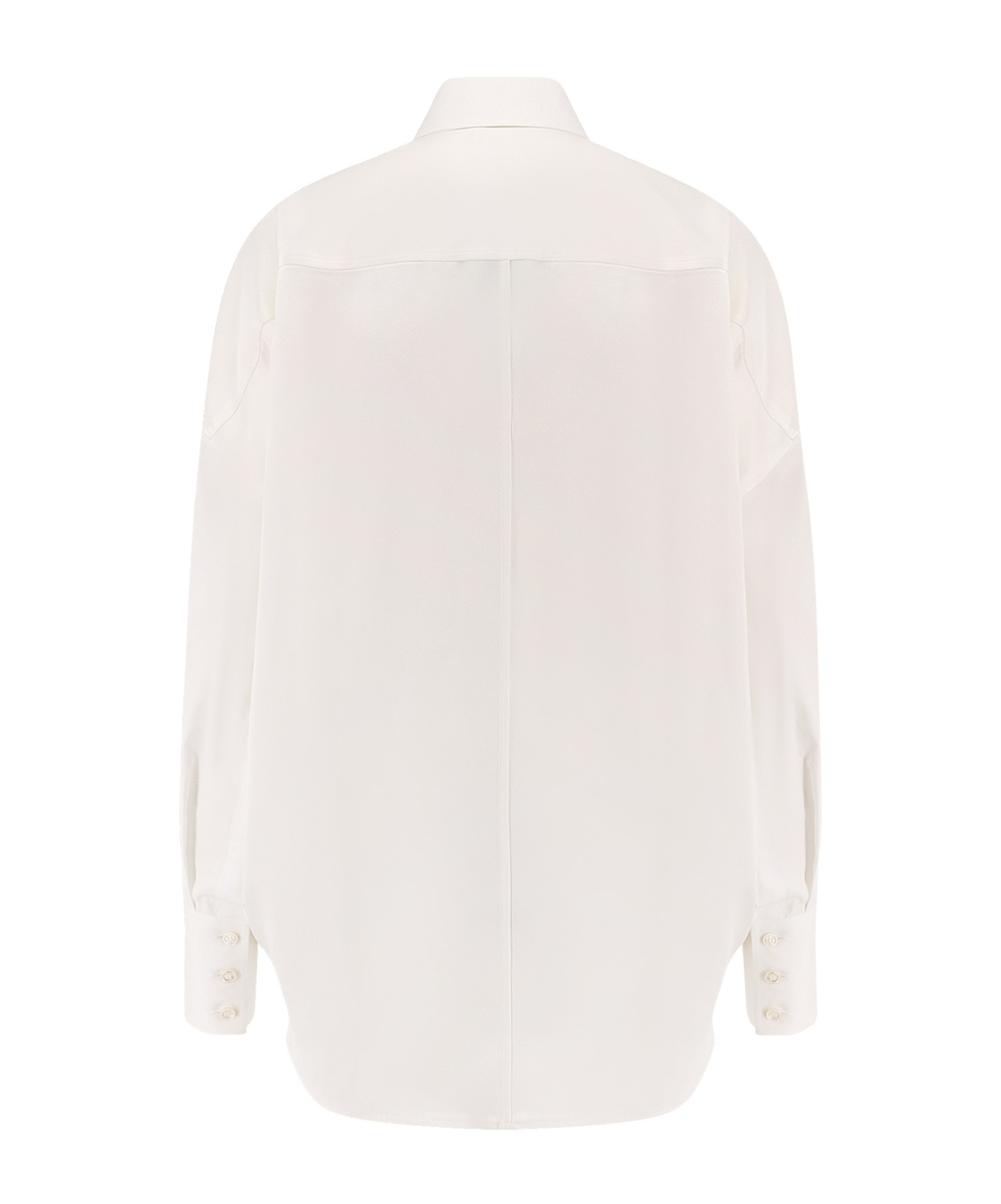 Stella Mccartney Everyday Shirt With Long Sleeves And Chest Pocket In White