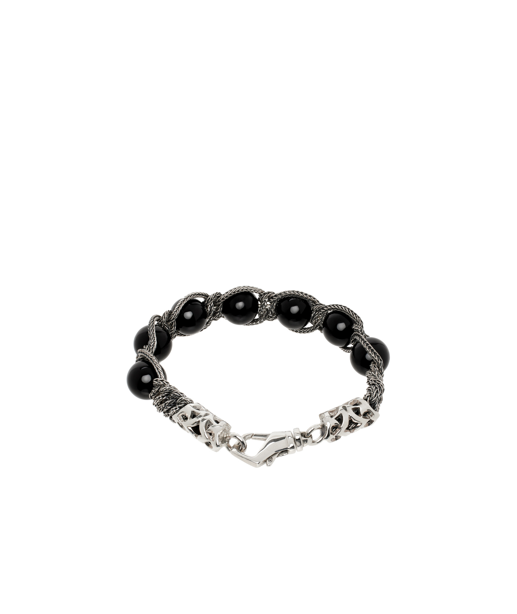 Emanuele Bicocchi Beaded Bracelet In Black