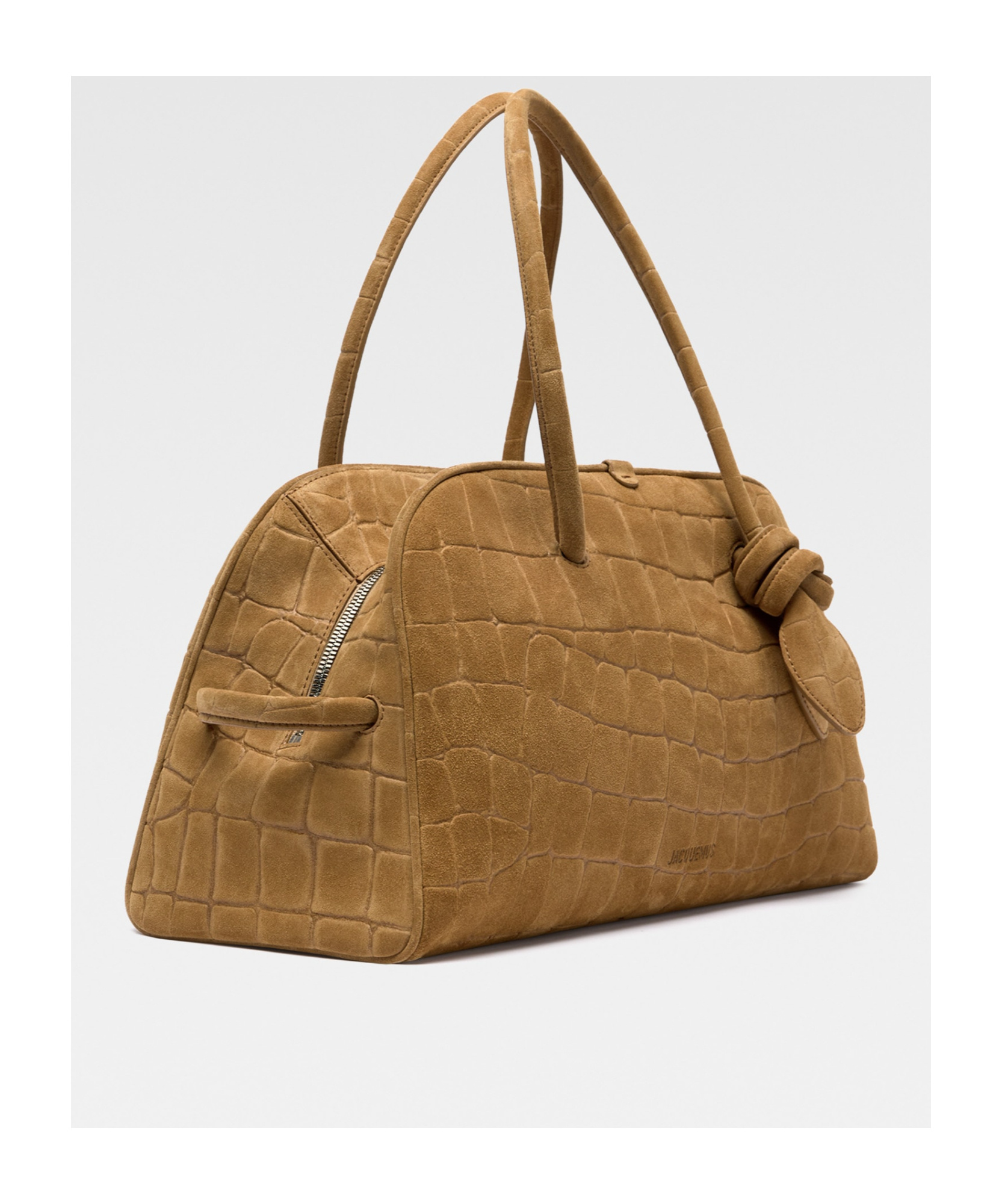 Jacquemus Bowling Shoulder Bag In Brown