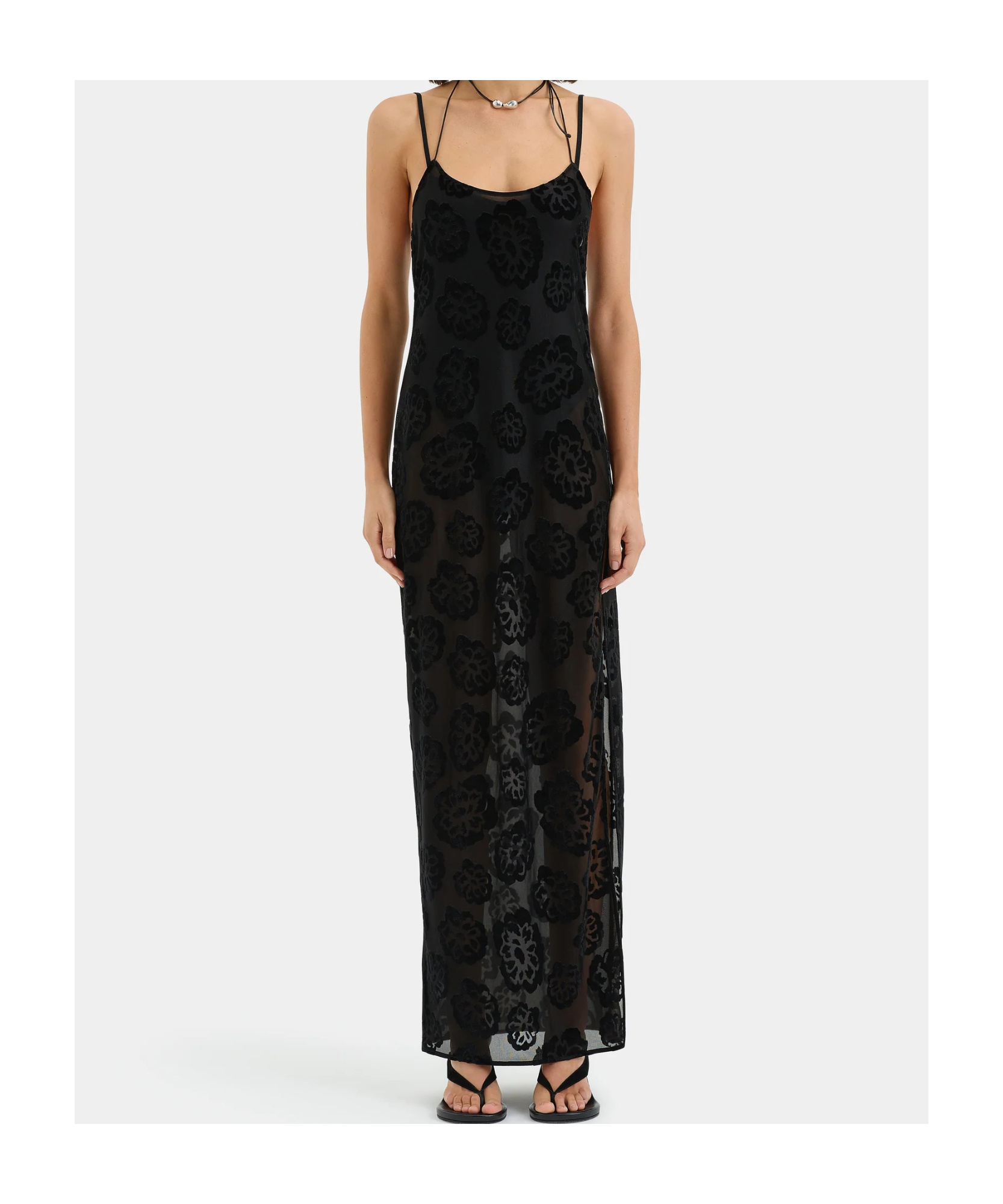 Sir Vittoria Midi Dress In Black