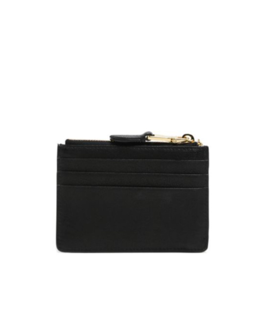 Miu Miu Mini Leather Cardholder In Black