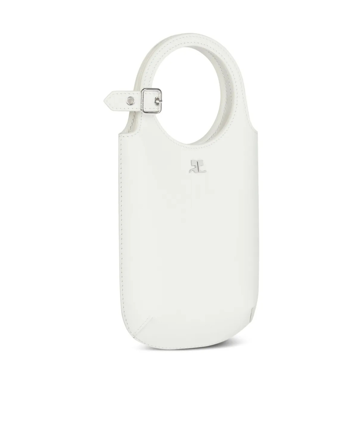 Shop Courrèges Small Holy Tote Bag In White