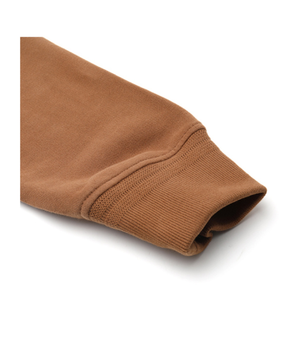 Zegna Crew-neck Sweatshirt With Flocked Logo In Brown